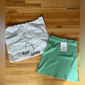 Djerf Avenue mint skirt in XS new with tags